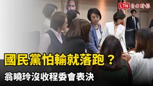 國民黨怕輸就落跑？翁曉玲沒收程委會表決 綠委怒轟不要臉