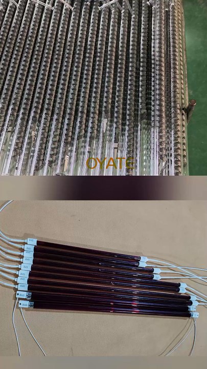 1080mm 230v 2000w Shortwave Quartz Infrared Quartz Heat Lamps 1080mm 3000w    infrared heating lamp half white