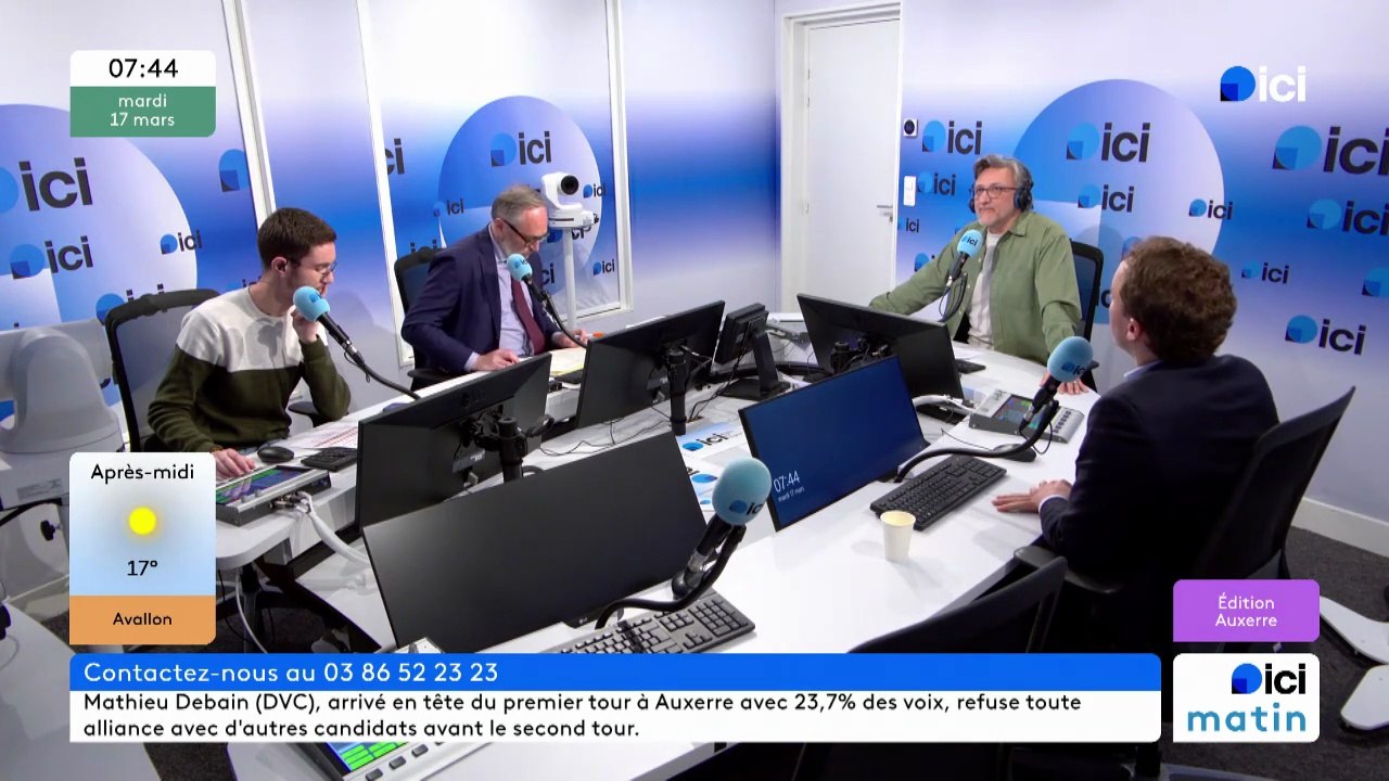 Municipales 2026 : le débat d'entre-deux-tours à Sens entre de Carville (LR) et Massard (RN)