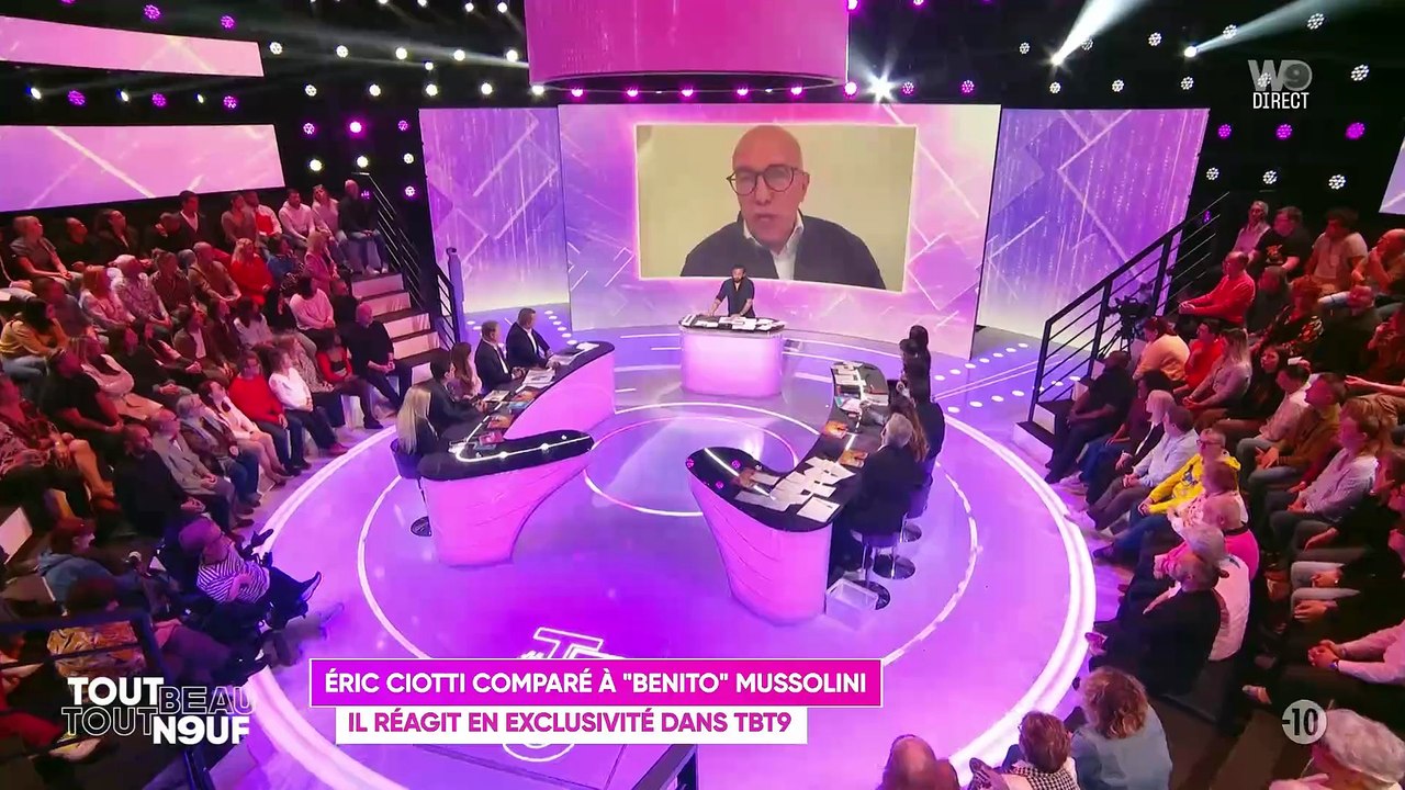 "Benito Mussolini" : Éric Ciotti réagit pour la première fois chez cyril Hanouna au dérapage de Nathalie Saint-Cricq sur France Télé: "C'est désespérant! Que l'Arcom fasse son travail!"
