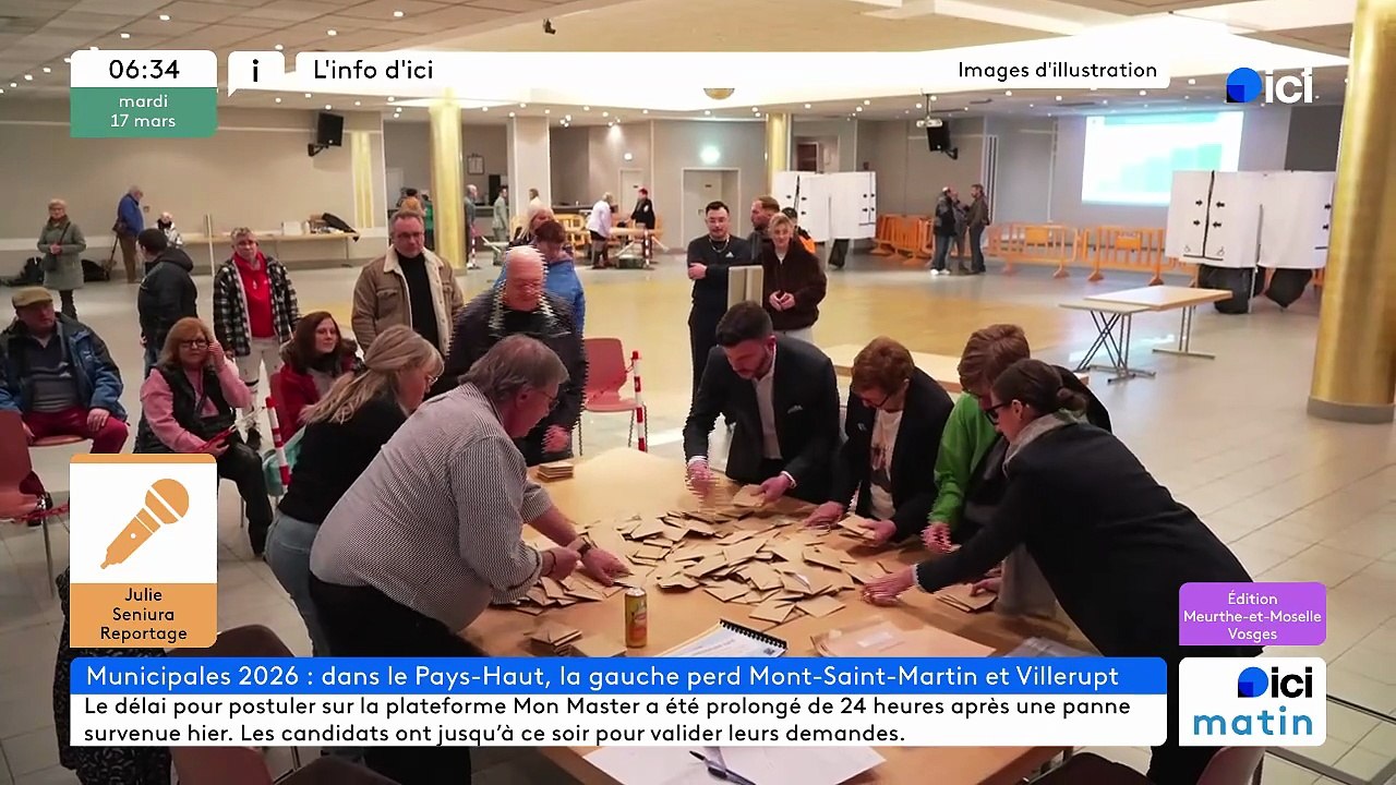 17/03/2026 -  ici matin par Ici Lorraine (Meurthe-et-Moselle et Vosges) en vidéo