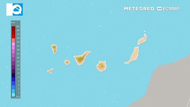 Therese dejará fuertes lluvias en Canarias