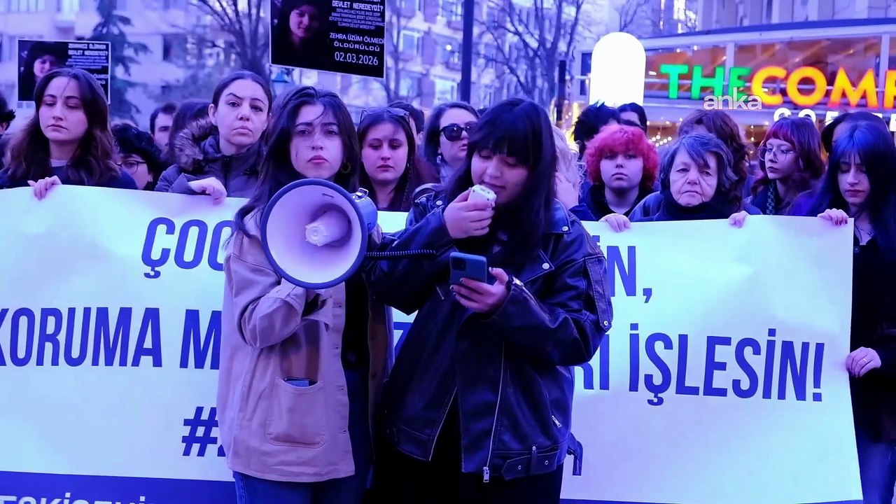 Eskişehir'de kadınlar ve çocuklar Zehra için sokaklara çıktı: Babasından şiddet görmesine rağmen korunmadı!