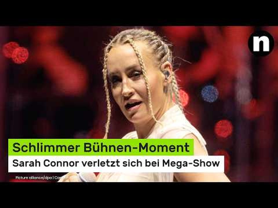 Sarah Connor in Berlin: Blutiger Bühnen-Moment - Sängerin verletzt sich bei Mega-Show