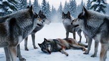Wolf Pack Saves Injured Member