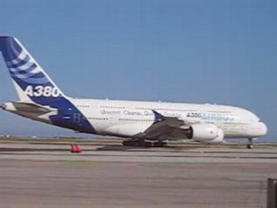 Arrivée au parking de l'A380 à NICE