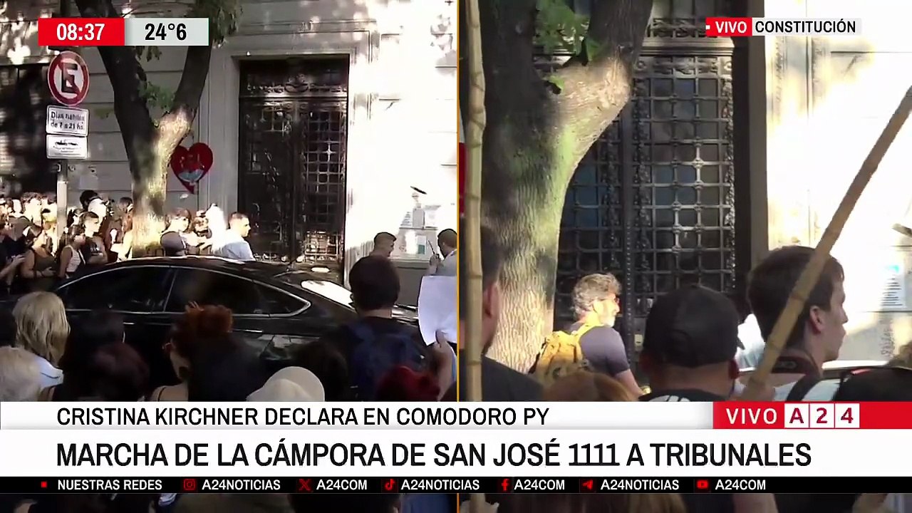 Cristina Kirchner rumbo a Comodoro Py