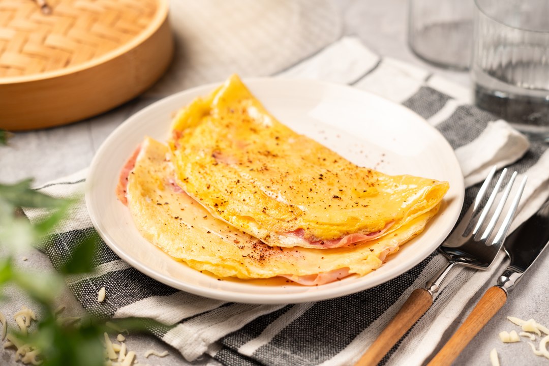 Crepes vietnamitas con jamón y queso