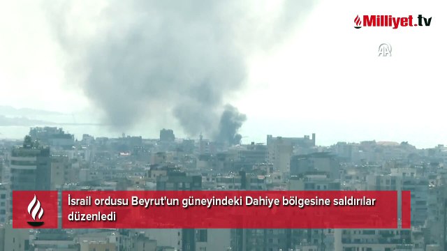 İsrail ordusu Beyrut'un güneyindeki Dahiye bölgesine saldırılar düzenledi
