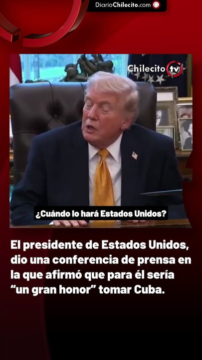 El presidente de Estados Unidos, dio una conferencia de prensa en la que afirmó que para él sería “un gran honor” tomar Cuba.