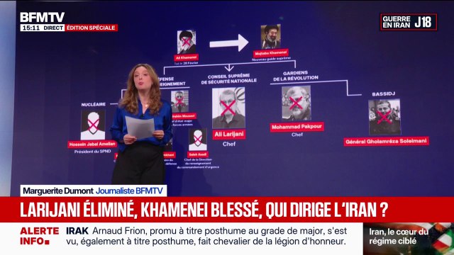 Guerre au Moyen-Orient: quels dirigeants du régime iranien ont été éliminés depuis le début de la guerre?
