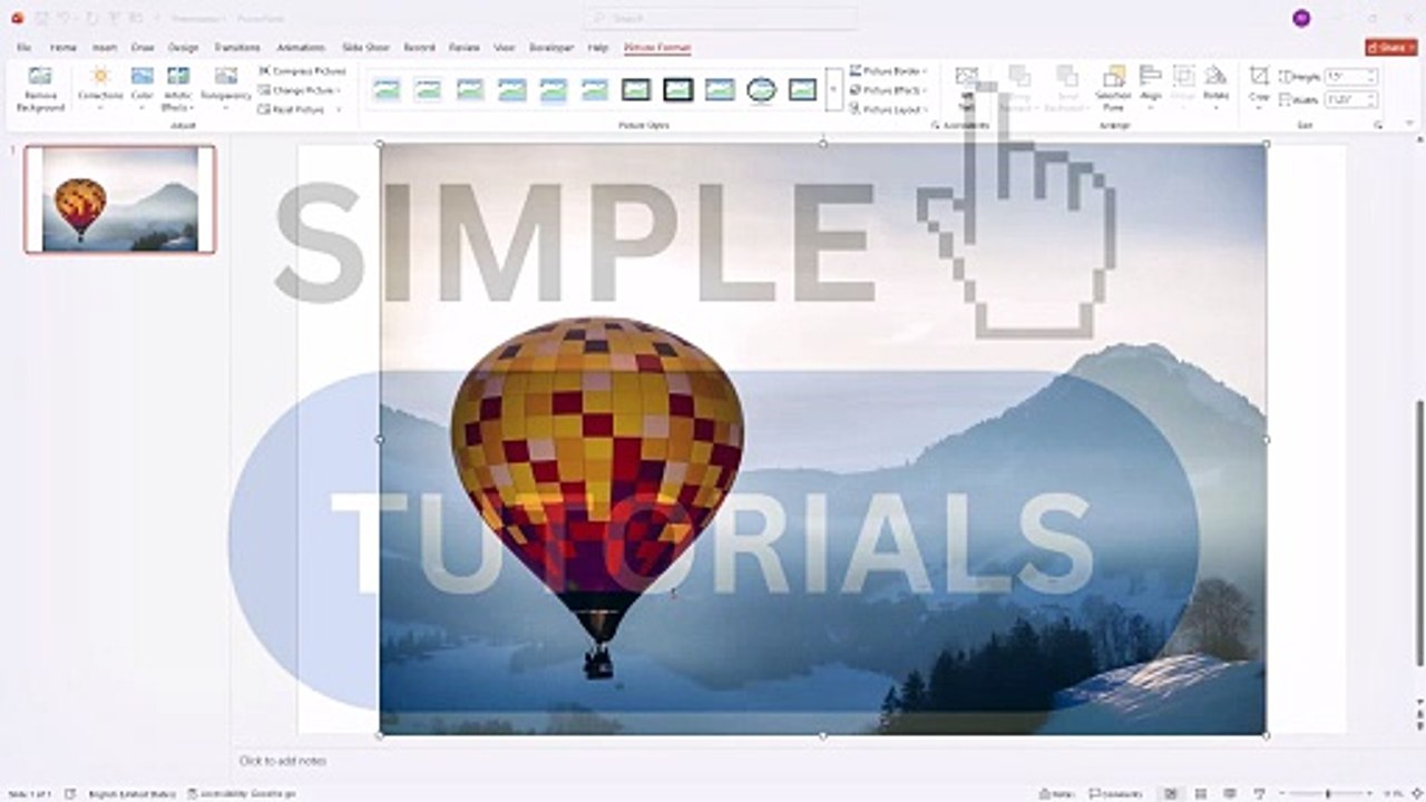 MS PowerPoint 10 Moving, Rotating and Resizing Images