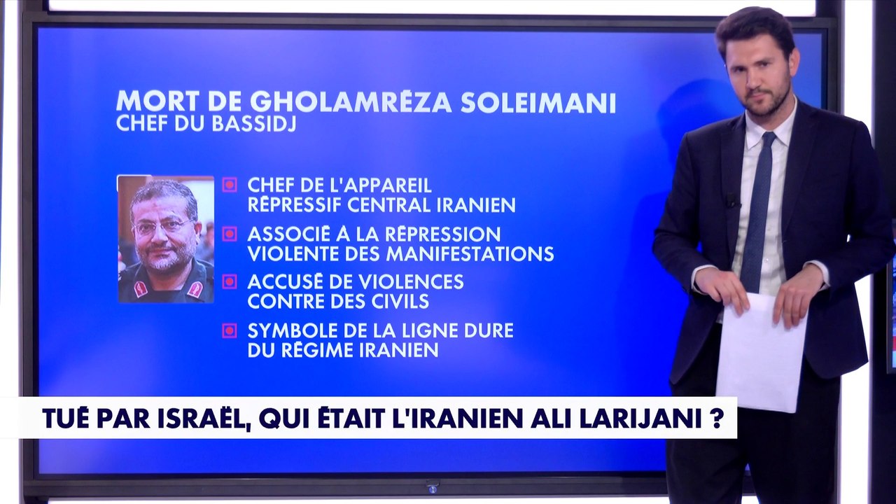 Qui était Ali Larijani, chef de la sécurité du régime des mollahs, tué par Israël