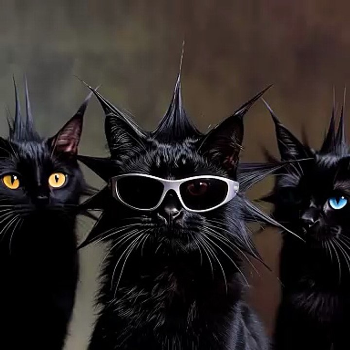Stylish cut cat