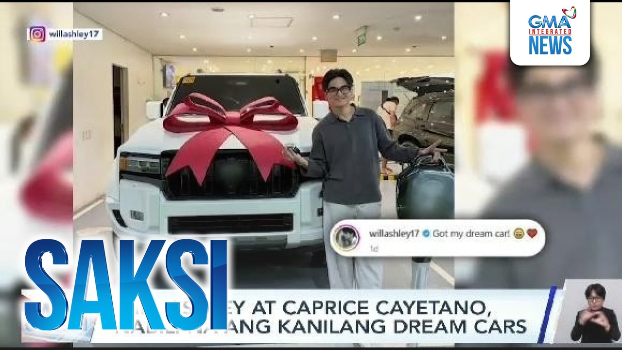 Will Ashley at Caprice Cayetano, nabili na ang kanilang dream cars | Saksi