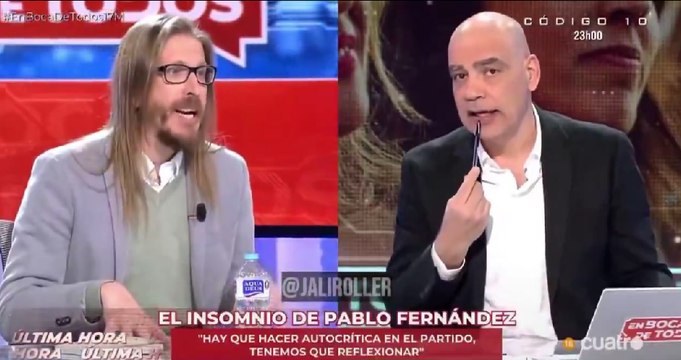 El enfrentamiento de Nacho Abad con Pablo Fernández (Podemos): Sois siervos del PSOE