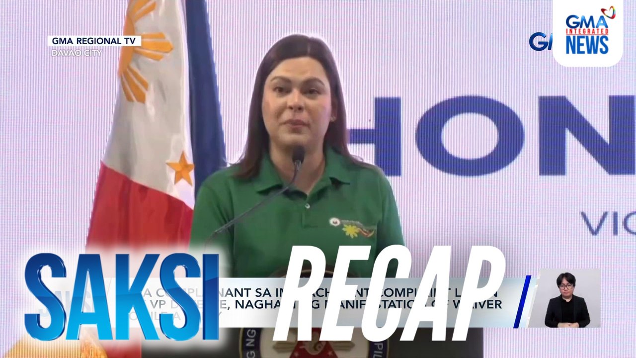 Saksi: (Part 2) Impeachment complaint laban kay VP Duterte; Laman ng joint affidavit ng 18 nagpakilalang dating sundalo, hinimay ng NBI | Saksi