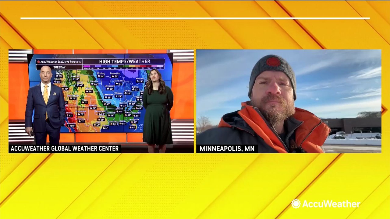 Lingering snow and ice as extreme cold grips Midwest