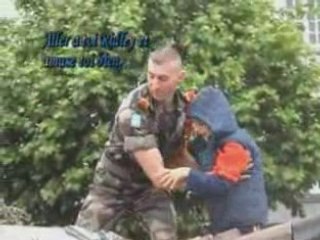 Les enfants sur le chars