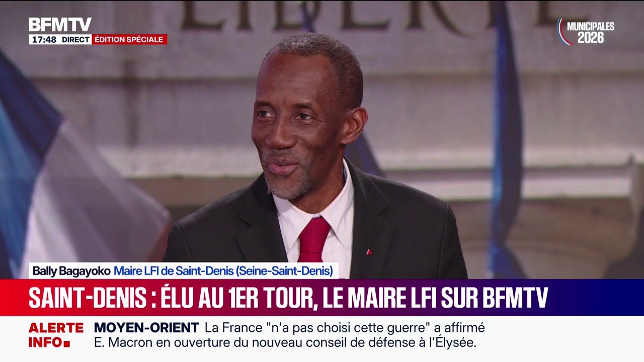 Accusations de liens avec le narcotrafic: “Ceux qui tiennent ce type de propos sont des irresponsables”, dénonce Bally Bagayoko, nouveau maire LFI de Saint-Denis