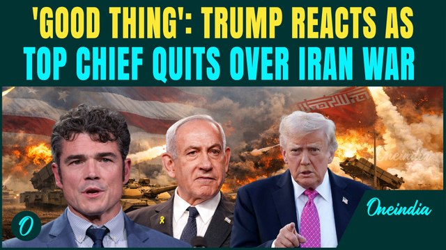 ‘Good Thing’: Trump REACTS After Counterterror Chief QUITS Over Iran War | Blames Israel Pressure