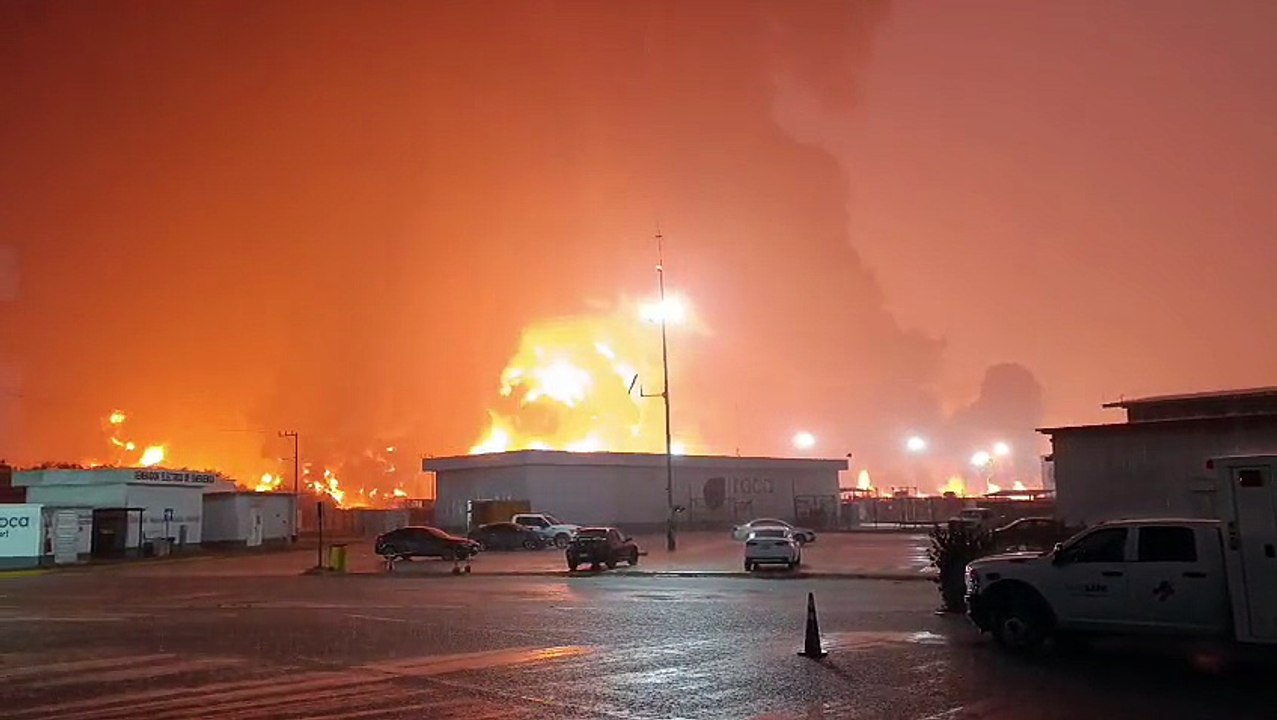 Se registra incendio en la Refinería Olmeca en el municipio de Paraíso en Tabasco