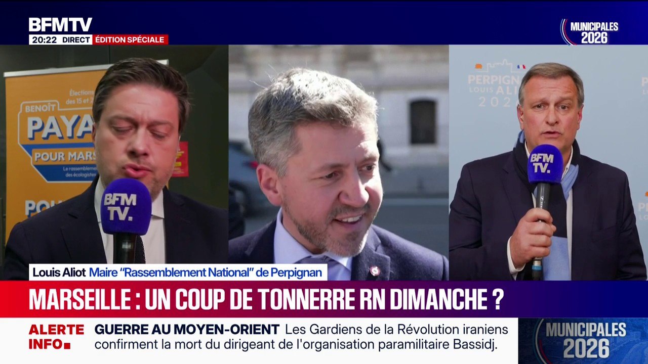Municipales: “Il y a un problème à Marseille, c’est la gauche, et il y a une majorité pour mettre la gauche dehors”, déclare Louis Aliot, maire Rassemblement National de Perpignan