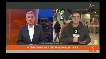 Els vigilants de seguretat de RENFE interrompen una emissió del TN