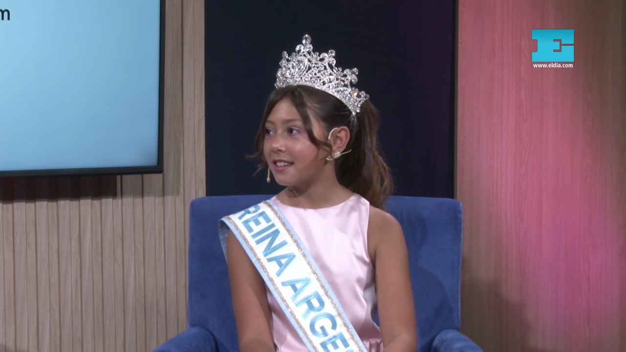Eva, la platense mini Reina Argentina, que repr...