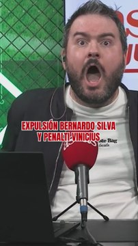 La polémica del City - Real Madrid: roja a Bernardo Silva y gol de Vinicius