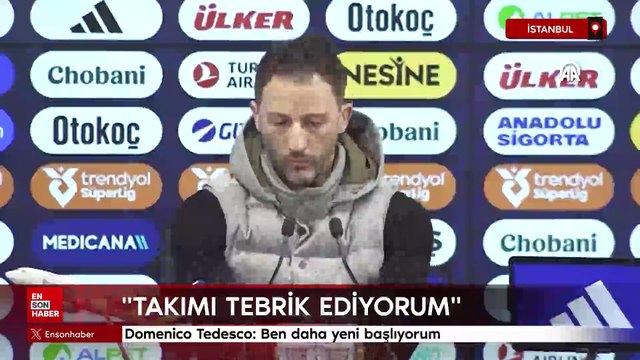 Domenico Tedesco: Ben daha yeni başlıyorum