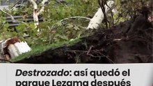 Temporal en CABA: así quedó Parque Lezama