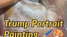 Trump portrait Painting 🖌️🎨