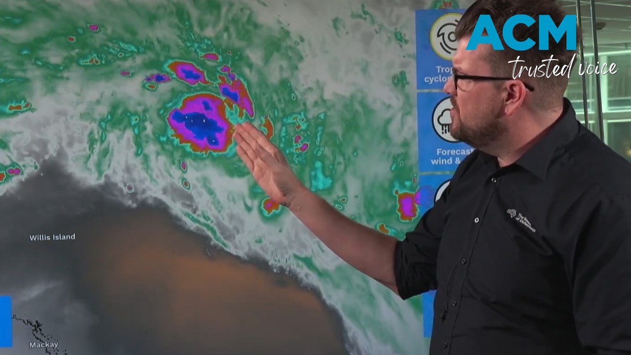 Tropical Cyclone developing off the Queensland coast
