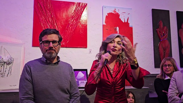 Inaugurazione della mostra ROSSO V alla galleria Morgana Lengfeld Show Lab a Roma