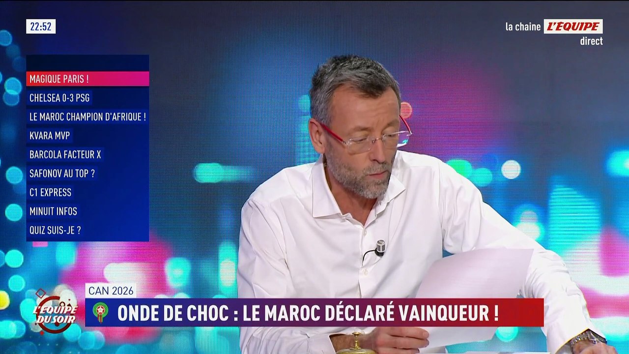 Le Maroc déclaré gagnant de la CAN 2025 par la Confédération Africaine de Football - Foot - CAN