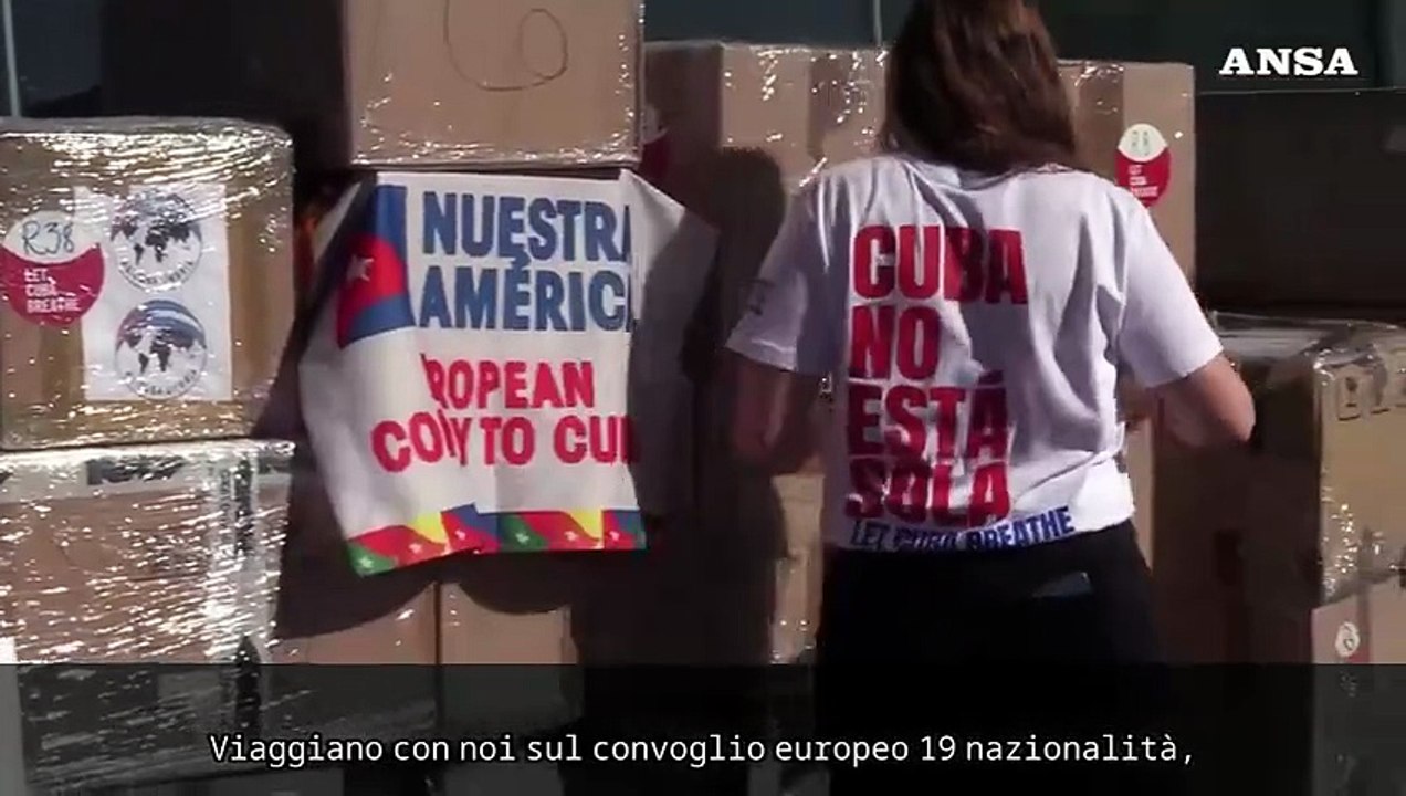 "Flotilla" aerea con aiuti umanitari per Cuba in partenza da Fiumicino