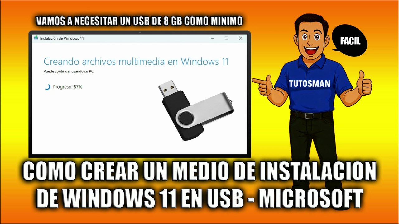 Cómo crear un medio de instalación de Windows 11 en USB - Microsoft