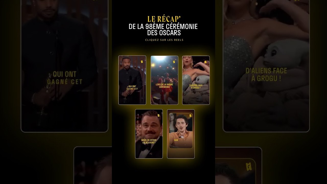 👉Amusez-vous à appuyer sur les petits boutons pour découvrir tous les moments magiques des Oscars