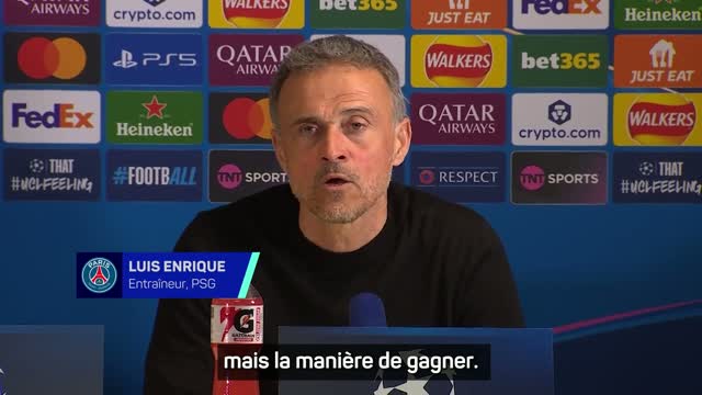 PSG - Luis Enrique : "Très fier de la manière dont nous avons gagné"