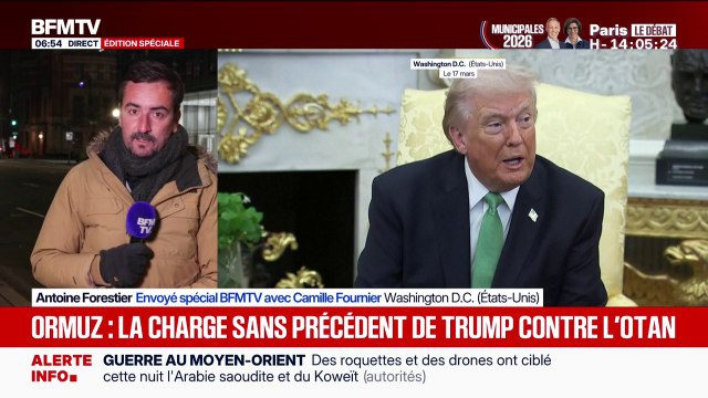 Guerre au Moyen-Orient: Donald Trump affirme n'avoir plus besoin d'aide de la part des alliés américains pour rouvrir le détroit d'Ormuz