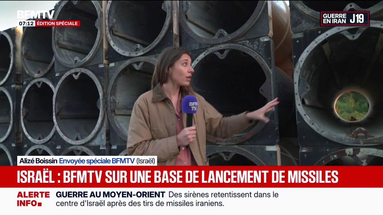 Guerre au Moyen-Orient: BFMTV au cœur d'une base de lancement de missiles israéliens