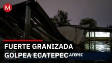 Granizada en Ecatepec, Edomex, por frente frío 41 deja daños y evacuaciones