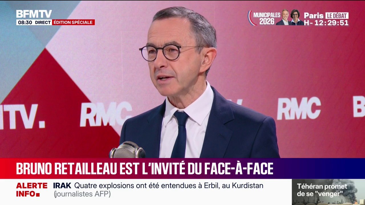 Municipales 2026: "C'est la gauche qui trahit ses idéaux", déclare Bruno Retailleau, président du parti Les Républicains