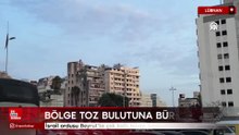 İsrail ordusu Lübnan'ın başkenti Beyrut'ta çok katlı binayı bombaladı