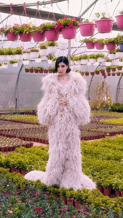 من جلسة التصوير الخاصة مع Gucci وزينة مكي