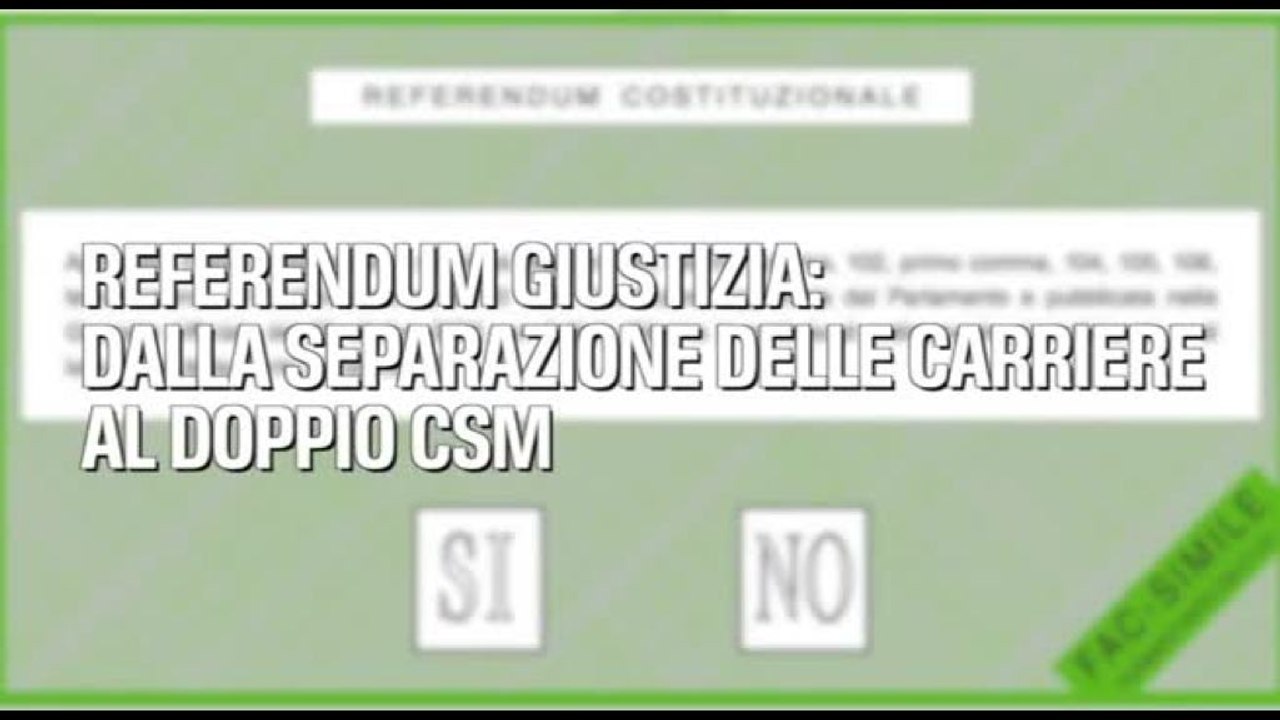 Referendum Giustizia, dalla separazione delle carriere al doppio Csm