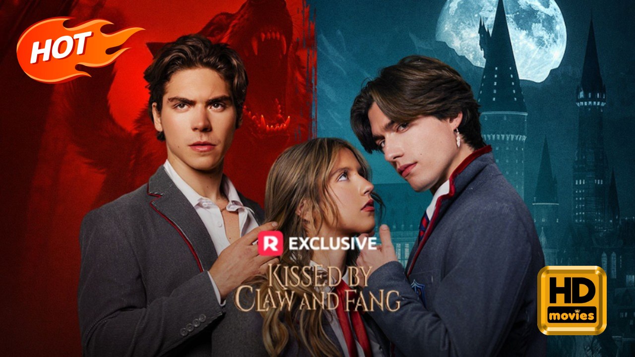 Kissed by Claw and Fang | Full Movie HD - Female Drama Young Adult Modern Supernatural Teen Love Triangle USA Campus Mansion Stadium Contemporary All Ages Student Alpha Werewolf Vampire Fated Lovers Love-Hate Super Power Werewolf Attack Vampire Attack Joa