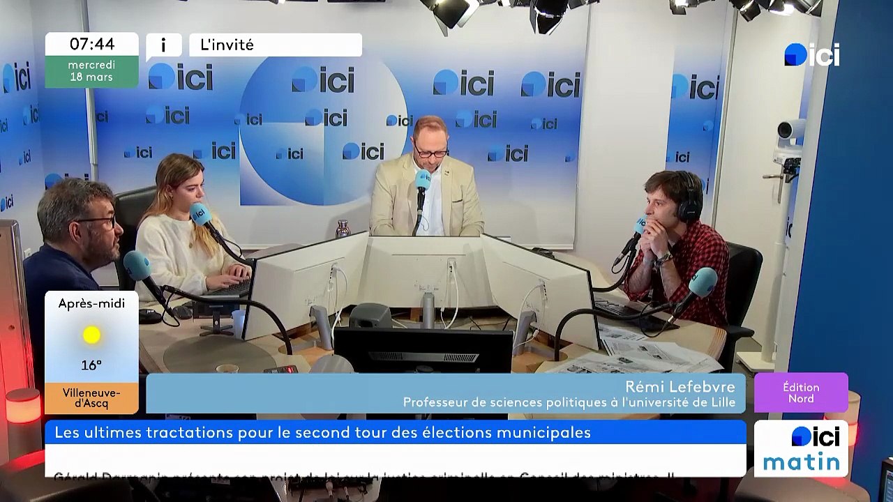 L'invité d'ici Nord : Rémi Lefebvre, professeur de sciences politiques à l'université de Lille