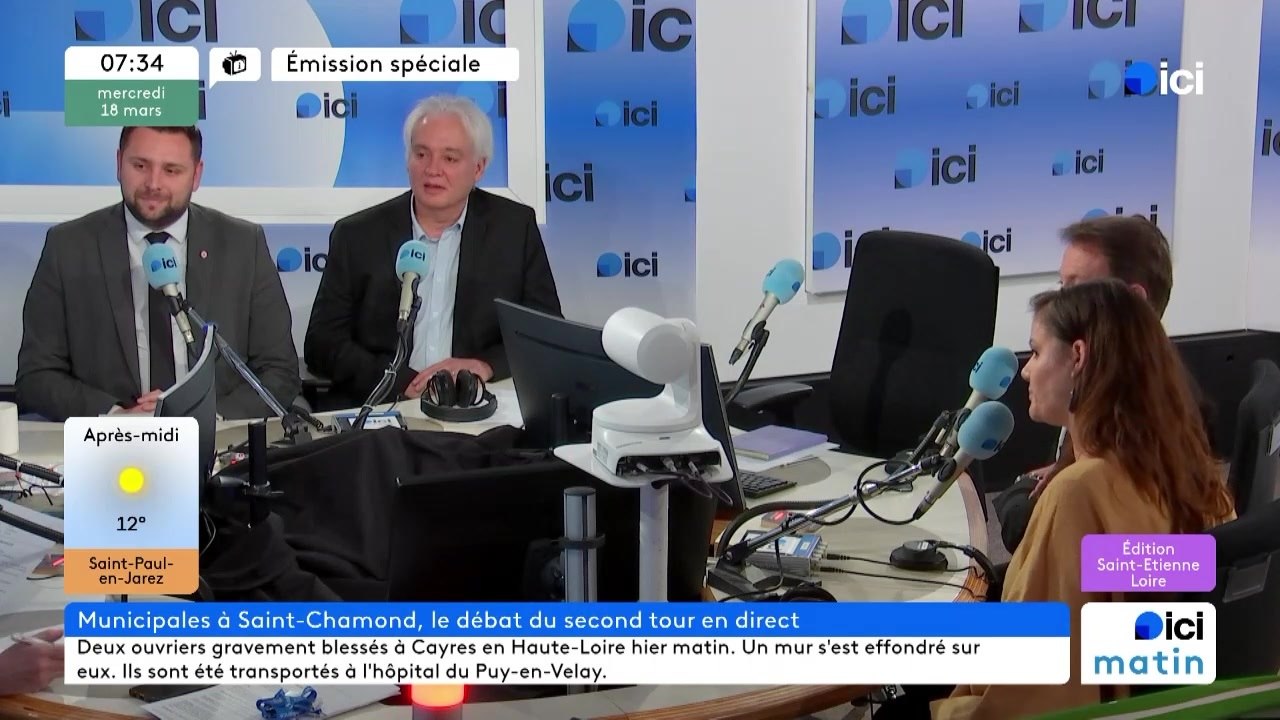 Municipales 2026 : le débat du second à Saint-Chamond avec les quatre candidats qualifiés
